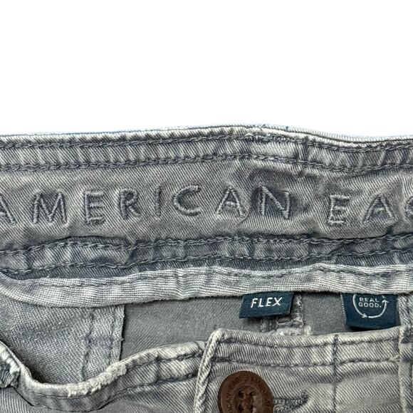 American Eagle Flex Slim Lived-In Cargo Jogger Pants 30x30 | Washed Stone Gray - Picture 3 of 4